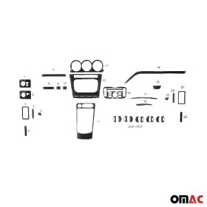 Ford Connect Dashboard Kit - Omac - 32 Pcs. (Wooden) - '09-'14 Ford Connect Dashboard Kit - Omac - 32 Pcs. (Wooden) - '09-'14